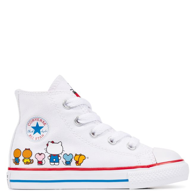 white hello kitty converse
