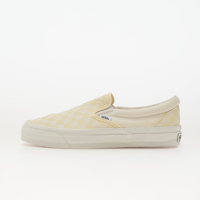 Vans LX Classic Slip-On 98 Checkerboard Yellow Dust | VN000D9PFLR1