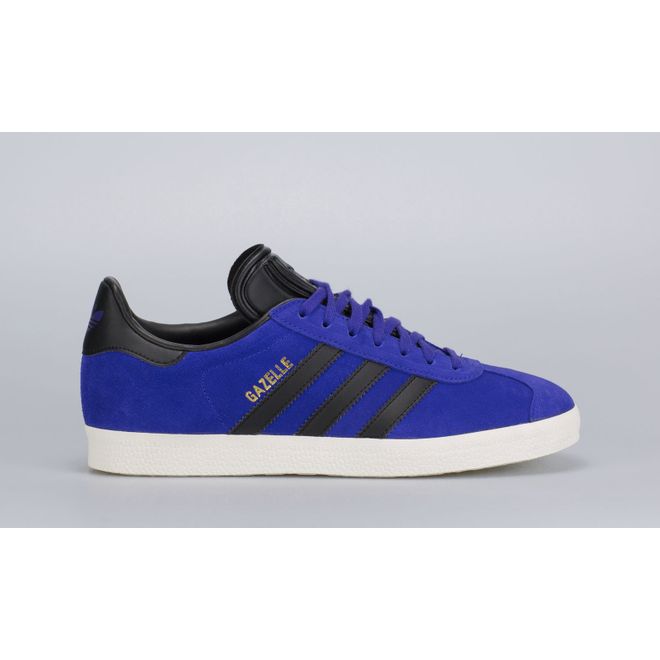 purple and yellow adidas gazelles