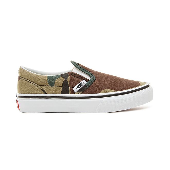 vans woodland camo slip on