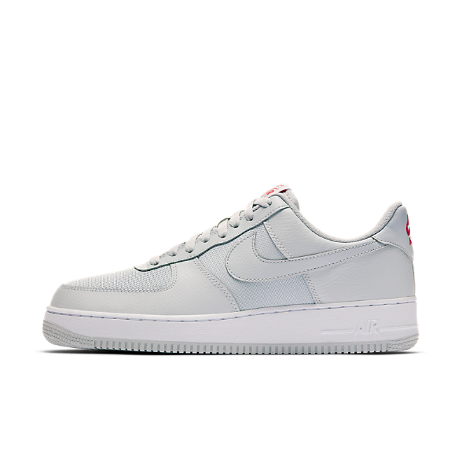 Nike Air Force 1 '07 Pure Platinum/University Red-White - AR4233