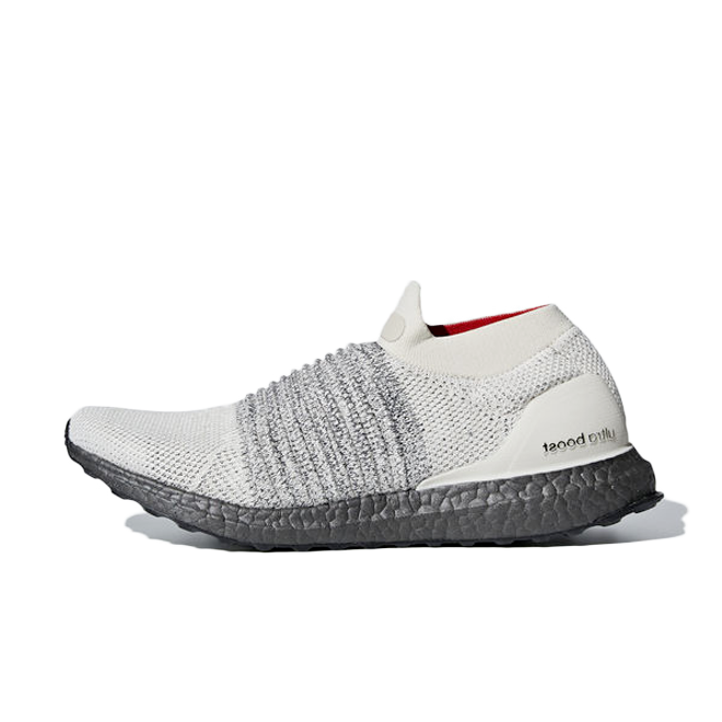white laceless ultra boost