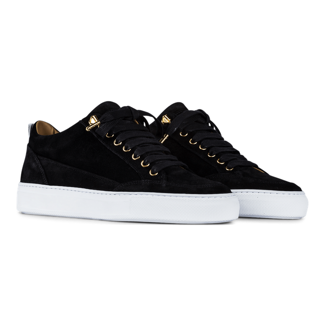 mason garments zwart suede