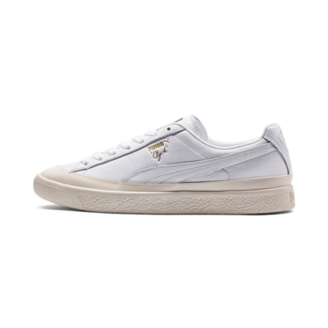 Puma Clyde Rubber Toe Leather Sneakers 