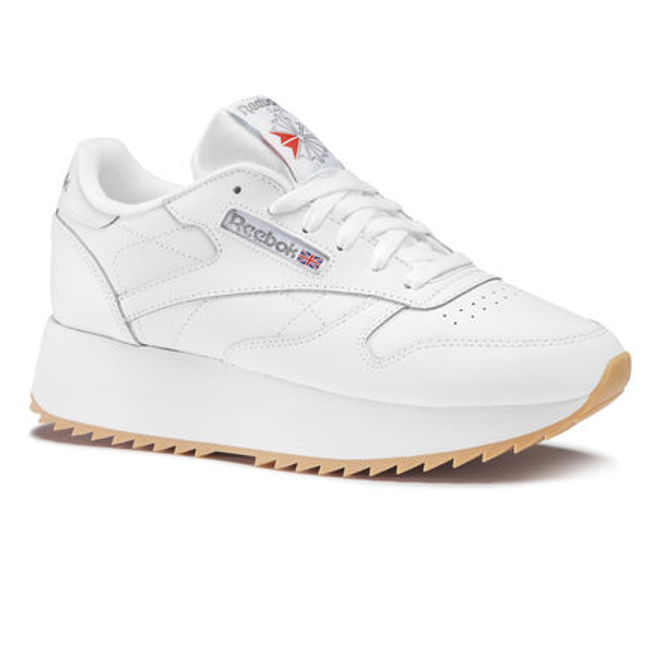 reebok classic leather double sneakers