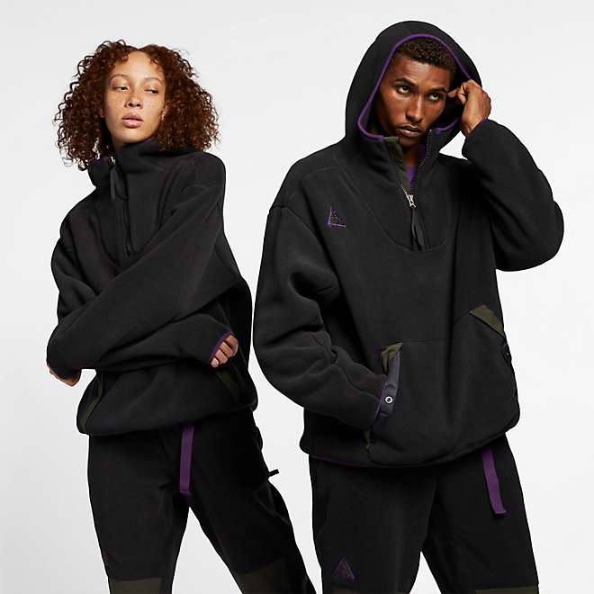 Nike ACG Sherpa Fleece Hoodie (Black / Black) | AJ1987 010 | Sneakerjagers