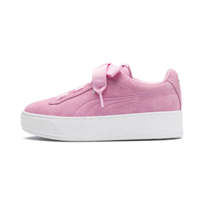 puma vikky platform ribbon rosa