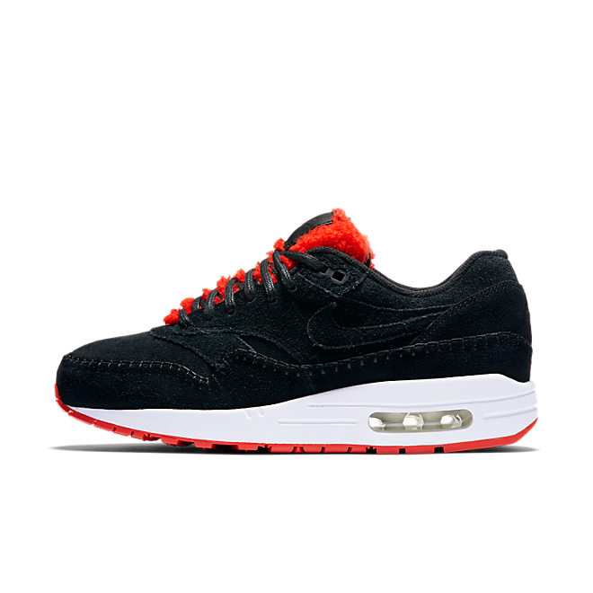nike air max 1 premium black red