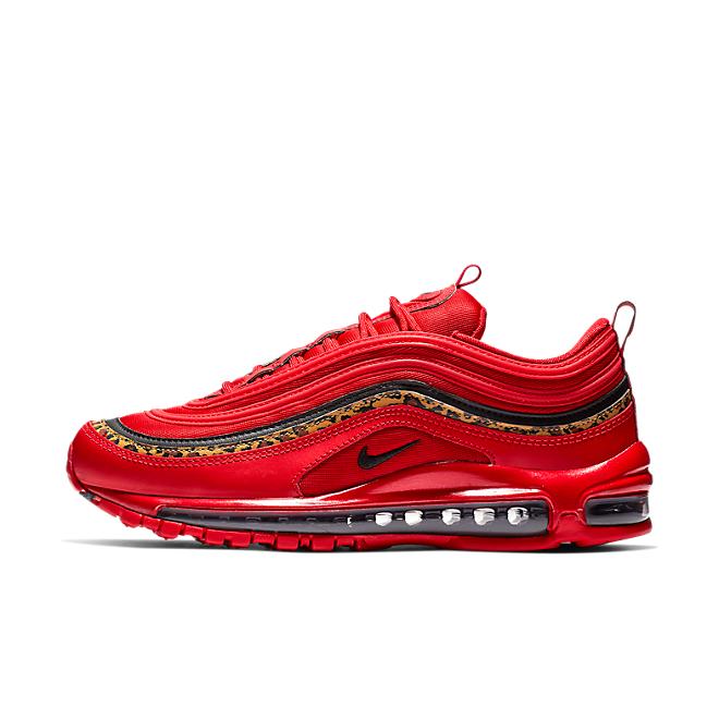 red air max 97 with cheetah