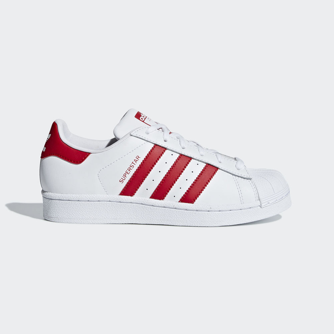 Adidas Superstar White Red GS CG6609 Sneakerjagers