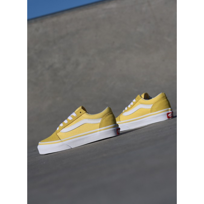 light yellow old skool vans