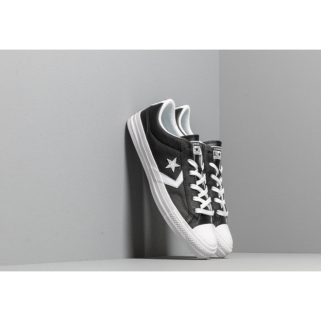 converse star player black and white
